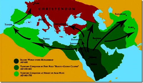 Muslim Wave 632 - 750 AD