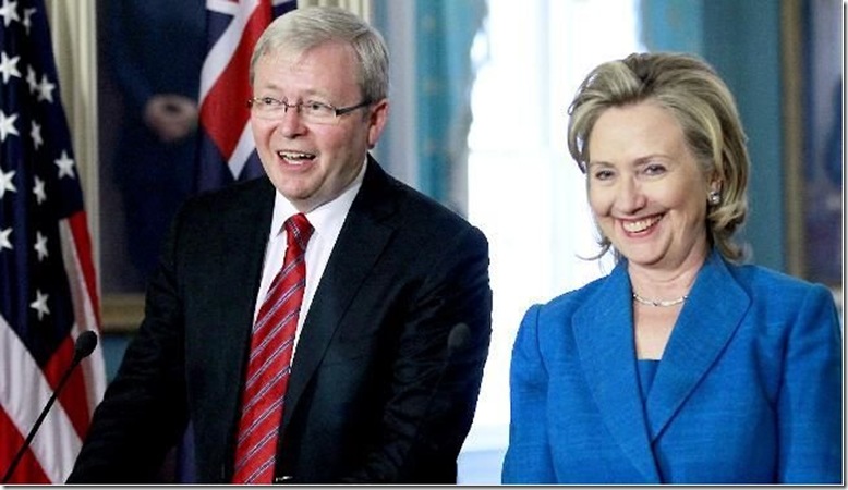 Copy of 18 9 2010 Kevin Rudd promises Hillary Clinton 'a really good time' in Australia