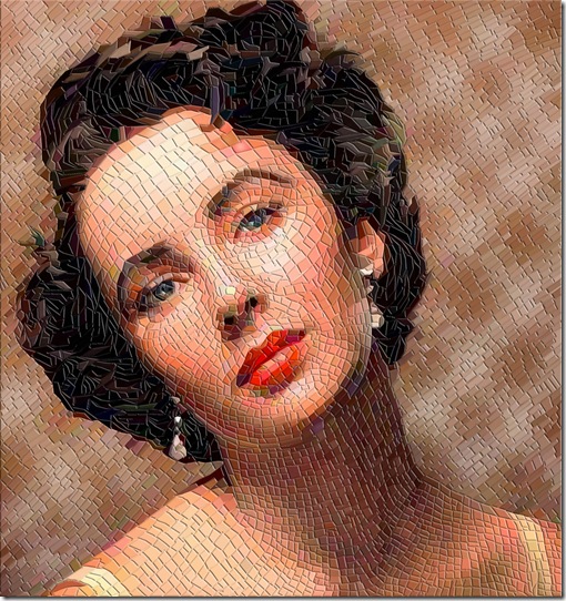 Elizabeth  Taylor Mosaic