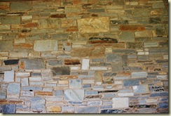 bath house stone wall