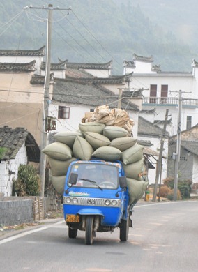 Driving from Hongcun Village, China, 2009 (6854)