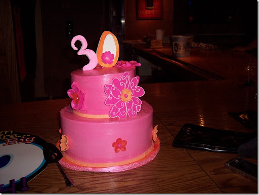 wedding cakes 09 675 30th Birthday Cake Hot pink chocolate cake