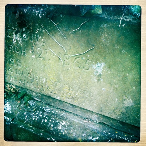 January - tombstone