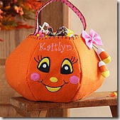 pumpkin personalized basket