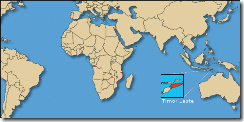 Timor Leste no  mapa