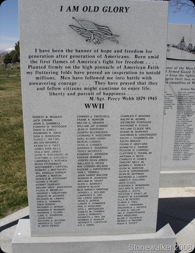 AF Cemetery WWII Veterans Memorial 3