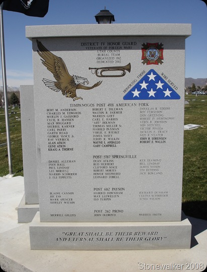 AF Cemetery VFW Honor Guard Memorial