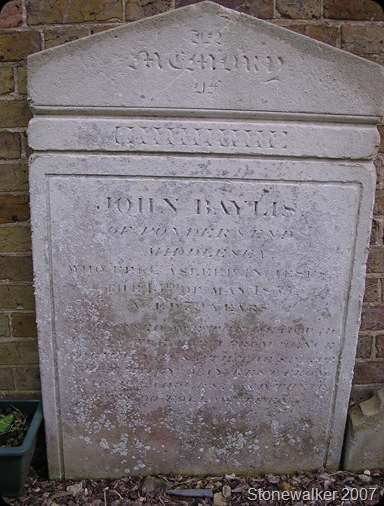 Baylis John headstone