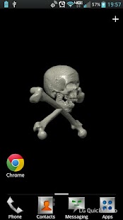 Skull &amp; Crossbones LWP Screen 3