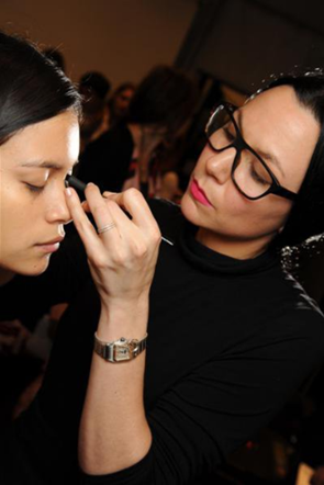 Backstage with NARS at Mandy Coon's AW11 Show
