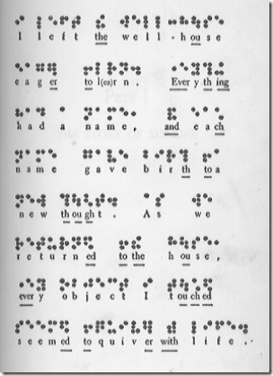 Facsimile of the braille manuscript of The Story of My Life