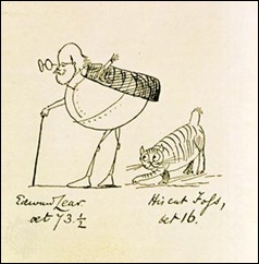 Edward Lear and his cat Foss