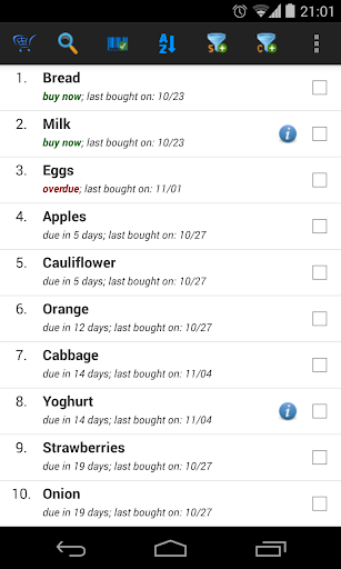 Shopping List - My iList