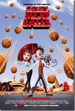 CLOUDY WITH A CHANCE OF MEATBALLS poster [click to enlarge]