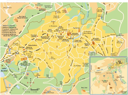 Morocco Map: Fez & Fez region maps
