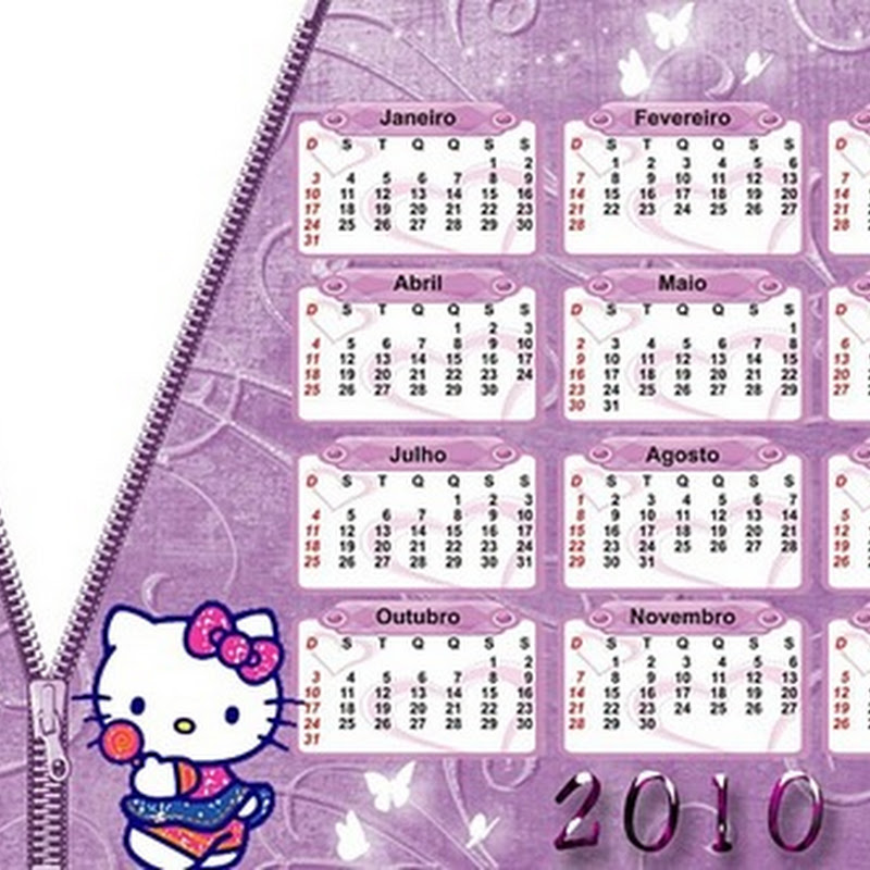 Calendarios con dibujos 2010