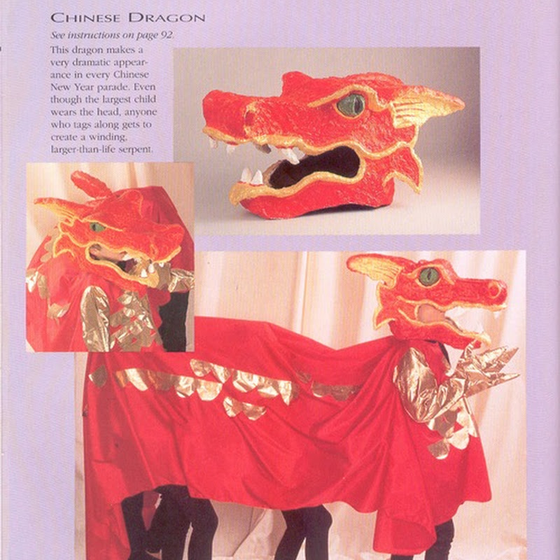 Como hacer un disfraz de dragón chino para dos personas
