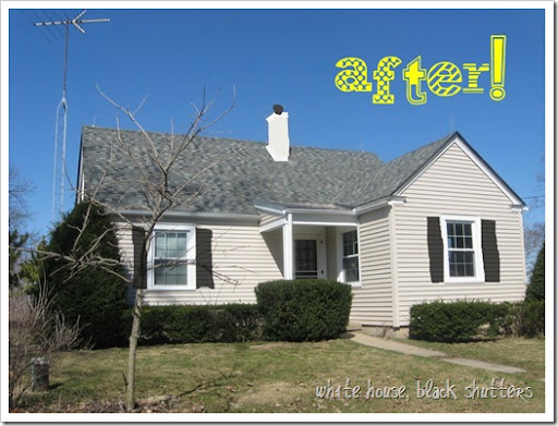 Black shutters on tan house discount