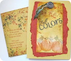 fall colors card & envelope