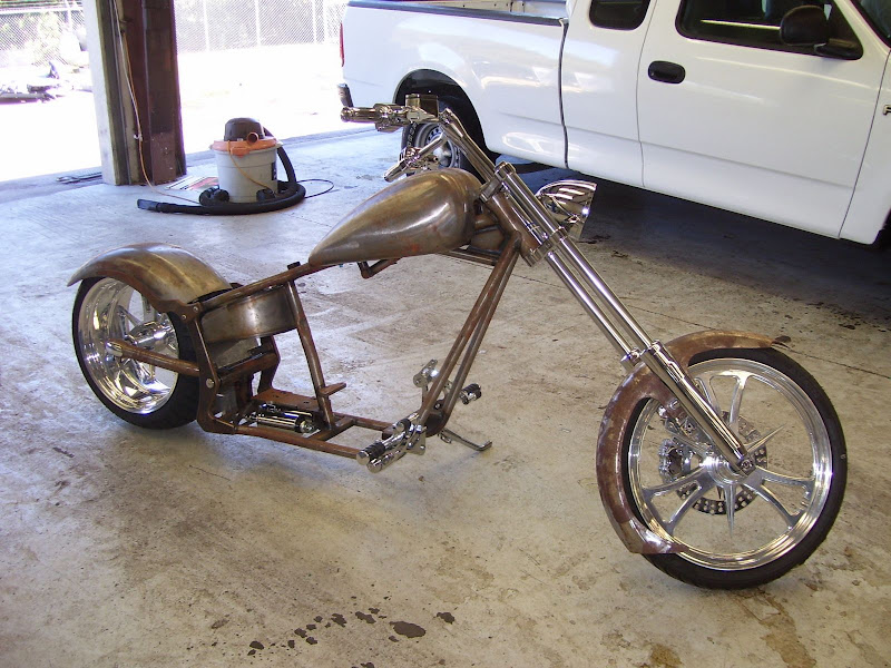 Hell Bound Custom Chopper Motorcycle Rolling Chassis