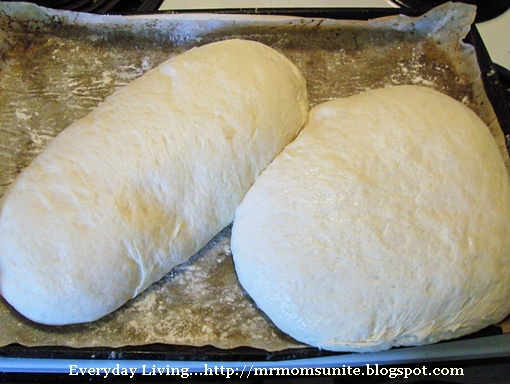 photo of my Italian bread dough