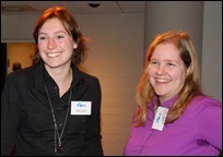 Rechts Sara van Bussel; links de onmisbare schakel achter de schermen: KB-collega Frederique Vijftigschild. Bedankt, Fre!