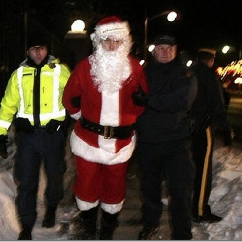 fotos de Papá Noel arrestados