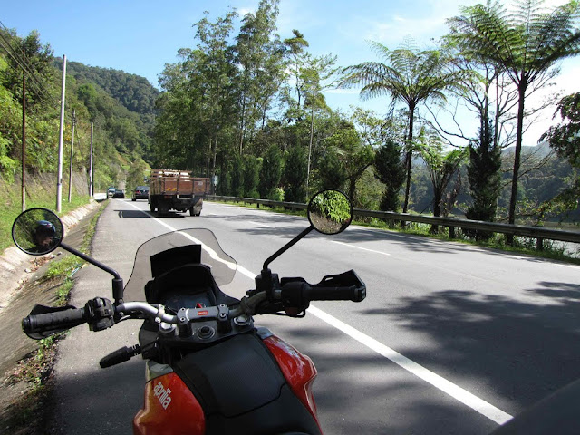 Hot summer day ride to Cameron Highlands