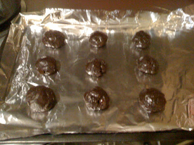 photo of the dough balls on a baking sheet