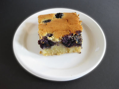 close-up photo of a slice of mochi cake