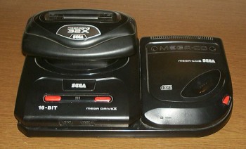 Mega Drive II com Sega-CD II e Sega 32X