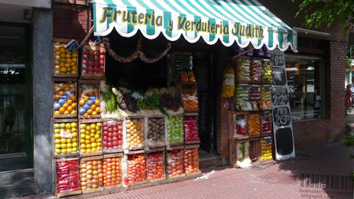 Small fruits and vegetable store in San Telmo in Buenos Aires, Argentina