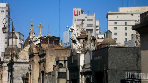 Quiet Lane in the Recoleta Cemetery in Buenos Aires