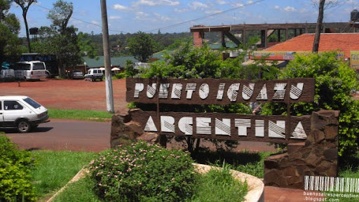 The Official Welcome Billboard of Puerto Iguazú, Argentina