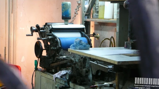 Sustainability the Argentinian Way: Old Printing Press in Buenos Aires, Argentina