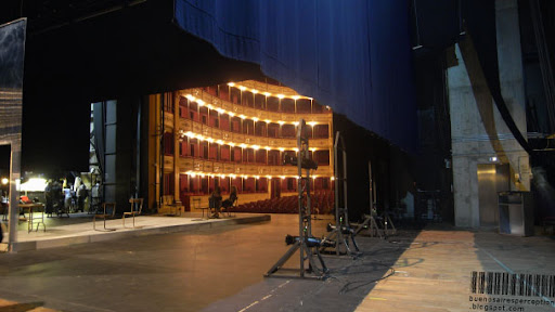 Behind the Scenes in the Solís Theatre, Backstage Area of the Montevideo Opera House, Uruguay