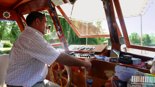 Lancha Colectivo, Captain of a Classic Wooden Passenger Boat in Tigre near Buenos Aires, Argentina