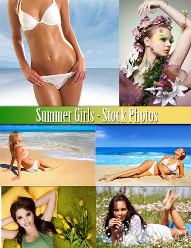 wallpaper summer girl. Summer Girls – Stock Photos