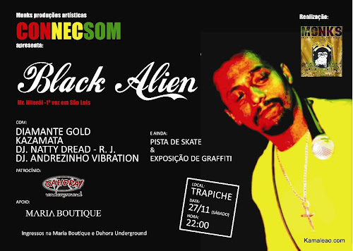 Show Black Alien em São Luís - Kamaleao.com