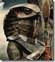 Un «guerrero Jaffa» de «Stargate», con la conocida indumentaria inspirada en el antiguo Egipto (o habría que decir al revés) Un «guerrero Jaffa» de «Stargate», con la conocida indumentaria inspirada en el antiguo Egipto (o habría que decir al revés)