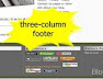 How To Add a Three Column Blog Footer