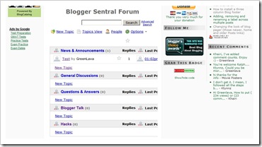 blogspot forum before