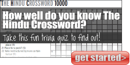 The Hindu Crossword Quiz