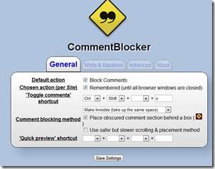 comment-blocker-opzioni