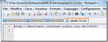 file in formato m3u