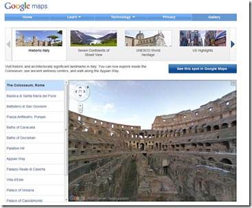 galleria storica google maps