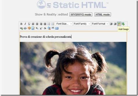 editor static HTML funzionamento