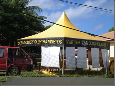 Scientology Tent in Neiafu