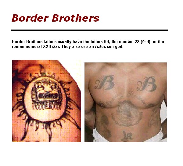 LATINO PRISON GANGS: Mexican/Hispanic Gang Tattoos