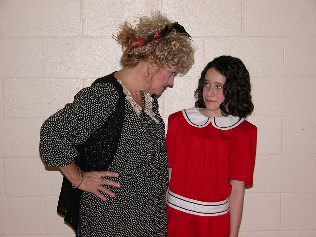 [Barbi McGuire as Miss Hannigan (Maplewood) and Jennie Silber as Annie (Cedar Grove)[4].jpg]